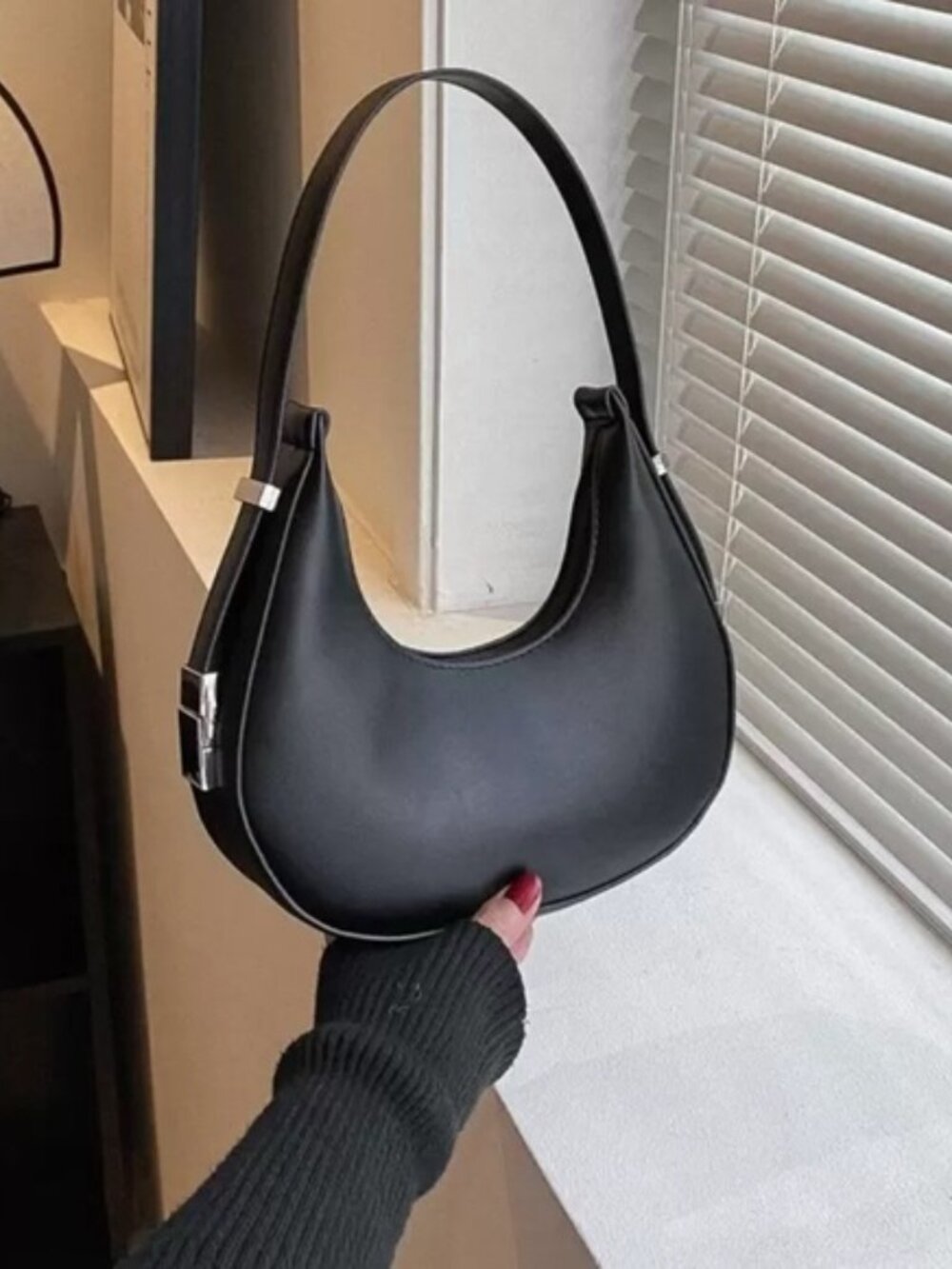 🖤SHEIN Mini Black Bag – Small Hobo Bag
